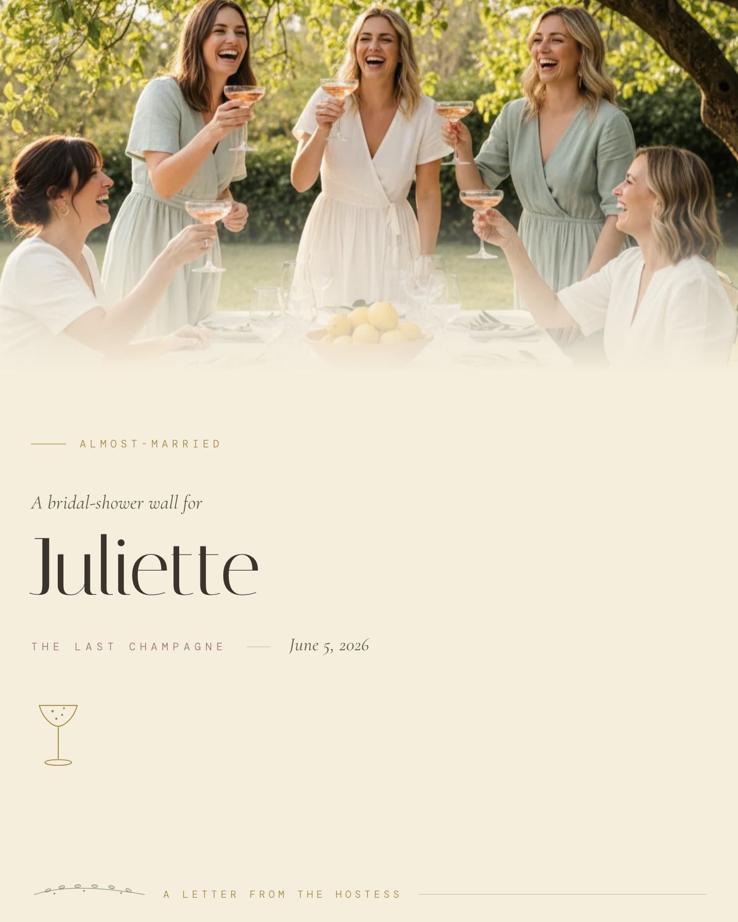 Champagne Picnic theme preview