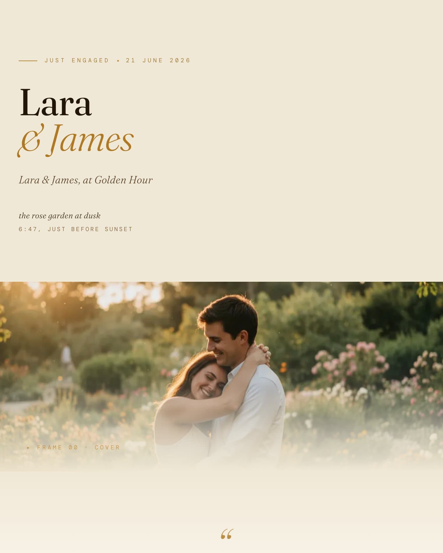 Golden Hour theme preview