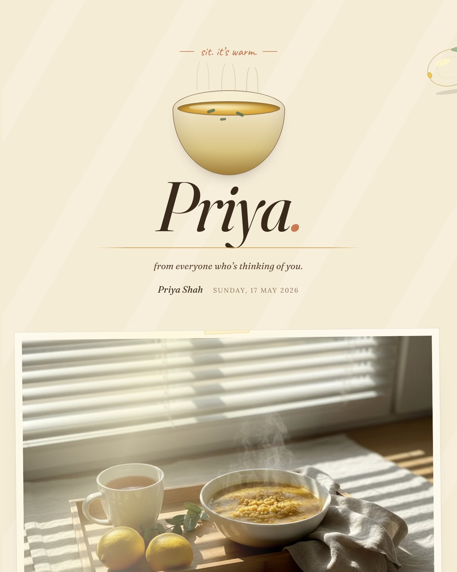 Soup & Sunlight theme preview