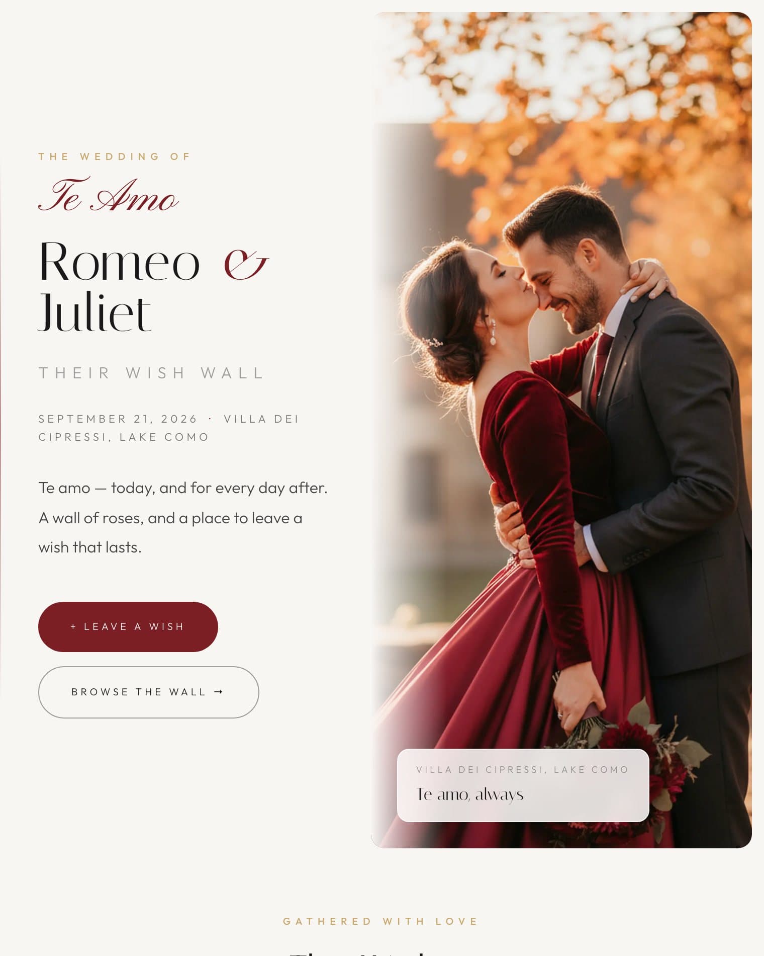 Te Amo theme preview