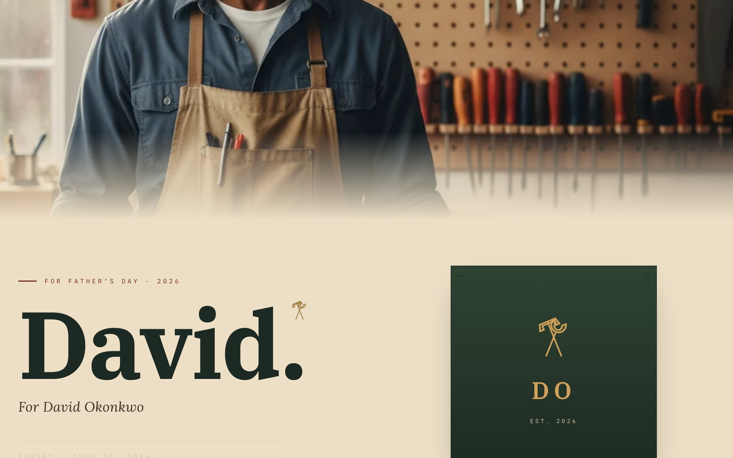 Workshop Bench theme preview