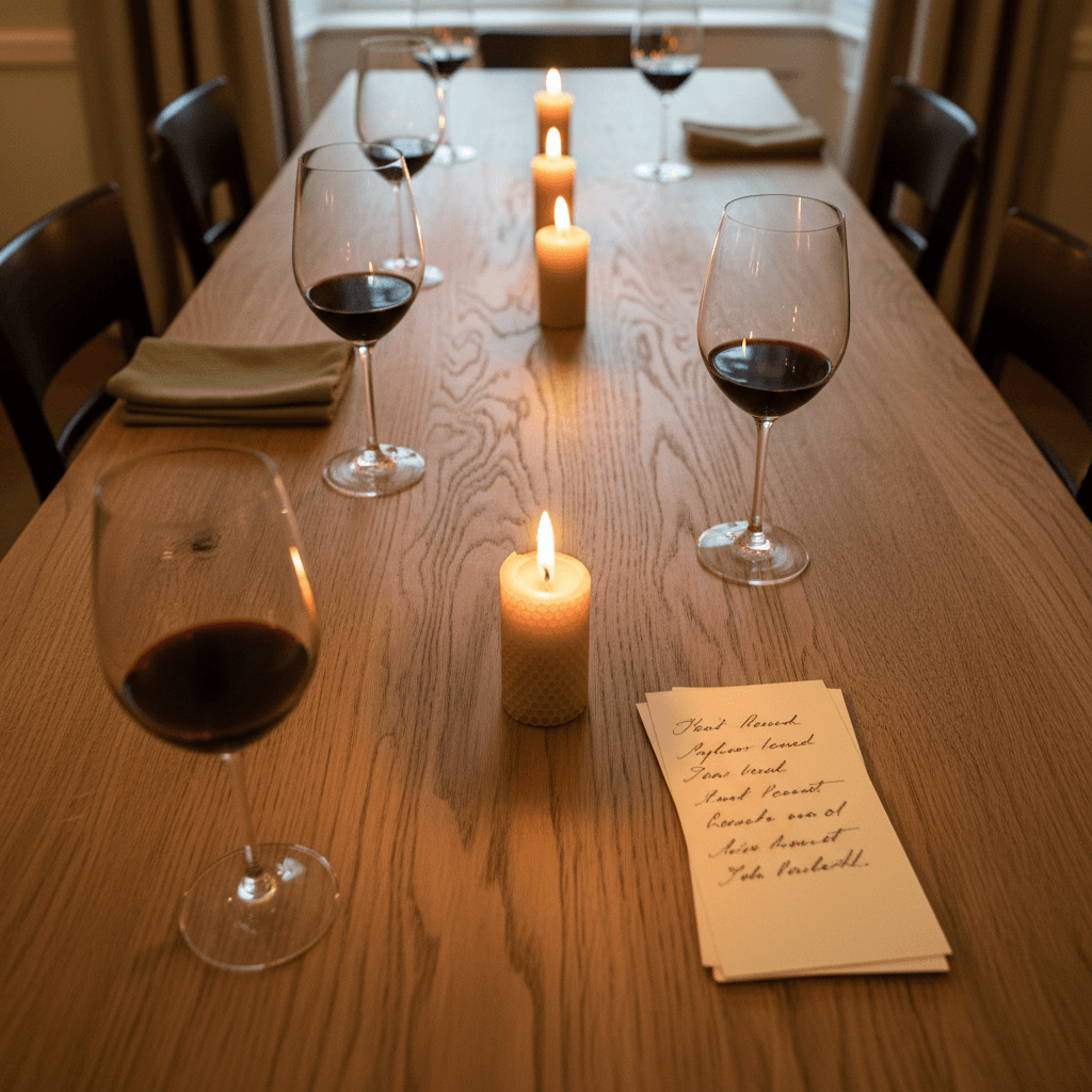 The table at the end of the evening