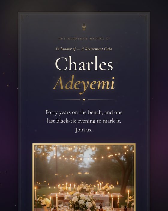 Evening Gala invitation design preview